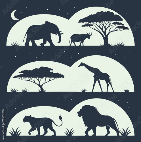 elephants in the night