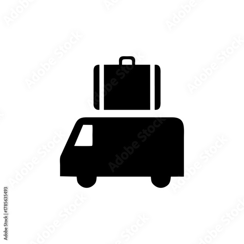 aggage delivery icon vector design sign public information symbols standard ISO 7001