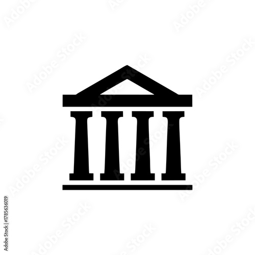 museum icon vector design sign public information symbols standard ISO 7001