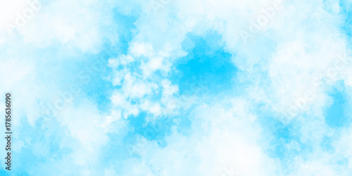 Abstract grunge sky blue soft painted watercolor paint splash. inspiring views of fluffy clouds blue sky background. cloudy blue sky various natural clouds and smoke. morning cloud in the sky.