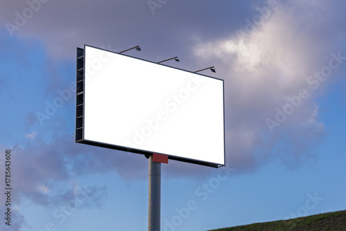 Photos Background for design, billboards on city streets and along roads
