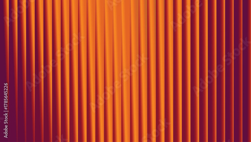 A visually striking abstract pattern featuring alternating vertical stripes with a smooth gradient transition from deep purple to vibrant orange, creating a dynamic and modern aesthetic.