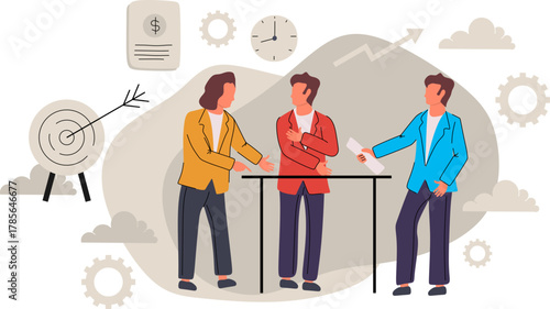 Business Contract Sign Illustration