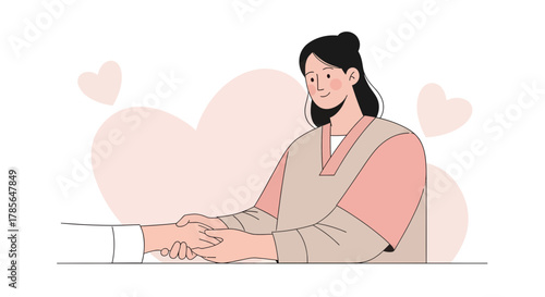 Heartfelt Gesture Of Support And Empathy Depicting Deep Connection Between Two Individuals