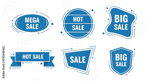 Vector mega hot big sale promotion discount offer banner element