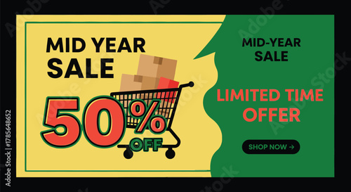 Mid year sale limited time offer discount shopping promotion