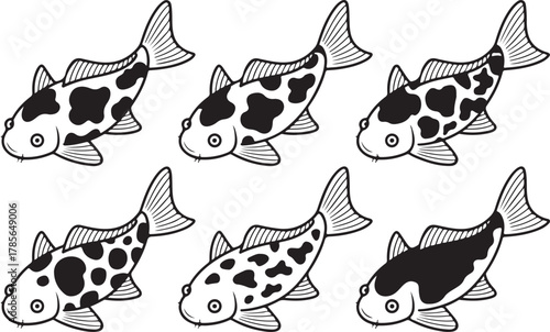 Koi Fish Pond Japanese Symbol Asian Elegant Tranquil Minimalist Nature Pond Stillness