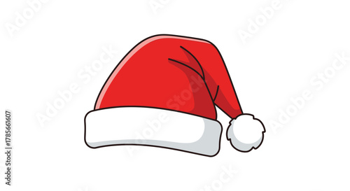 Festive Santa Hat Icon Celebrate Christmas with This Classic Holiday Symbol