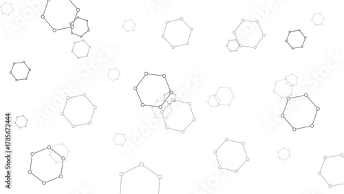 Hexagon seamless pattern background. Hexagon seamless pattern with gray hexagons and circles suitable for backgrounds, textiles, packaging, and modern design projects.