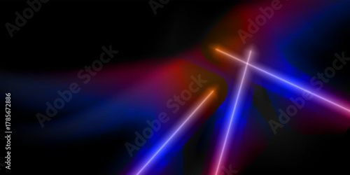 Abstract background with colorful neons light effect scene light speed slow motion.