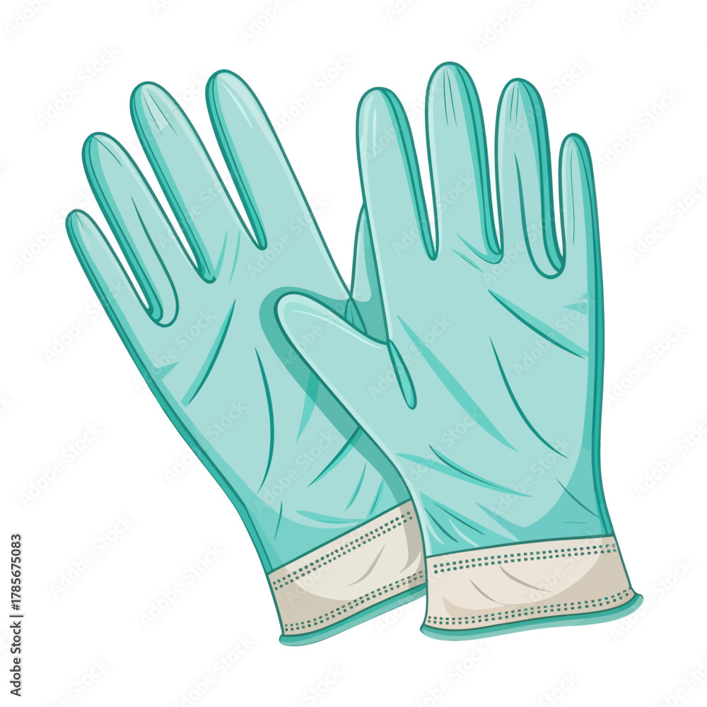 Obraz premium Single vector icon of surgical gloves for medical protection