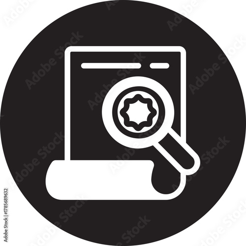 inspection glyph icon