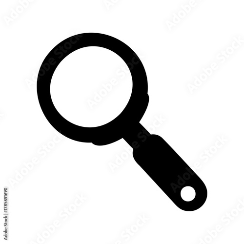 Magnifying glass icon, symbol of search, zoom, and focus Vector, illustration