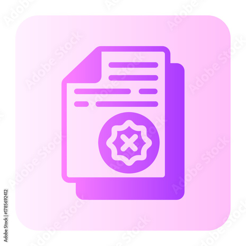 rejected gradient icon