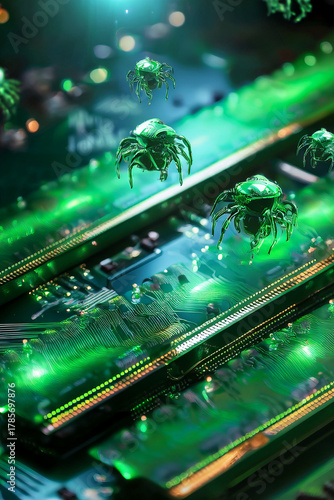 Wallpaper Mural A Collective Effort at Nanoscale: The Vision of Collaborative Robotics Enhancing Data Reliability, Promoting Teamwork and Shared Responsibility in the Digital Age. Torontodigital.ca