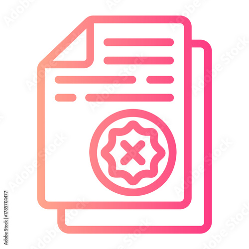rejected gradient icon