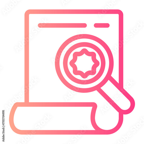 inspection gradient icon