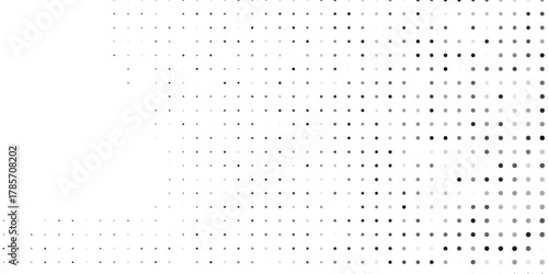 Abstract art halftone gradient texture. Vanishing polka dot abstract modern design simple
