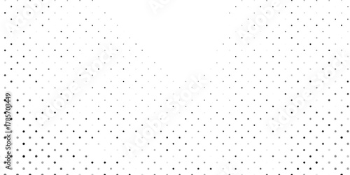 Abstract art halftone gradient texture. Vanishing polka dot abstract modern design