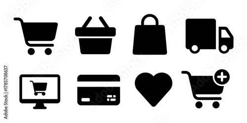 Shopping icon. Online shop icon