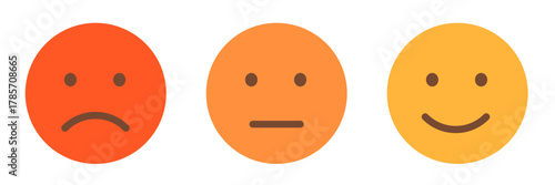 Reaction icon. Emotion icon set