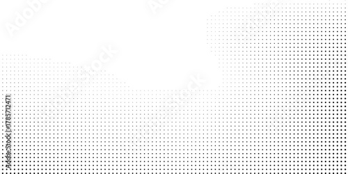 Vector art halftone gradient texture. Vanishing polka dot illustration