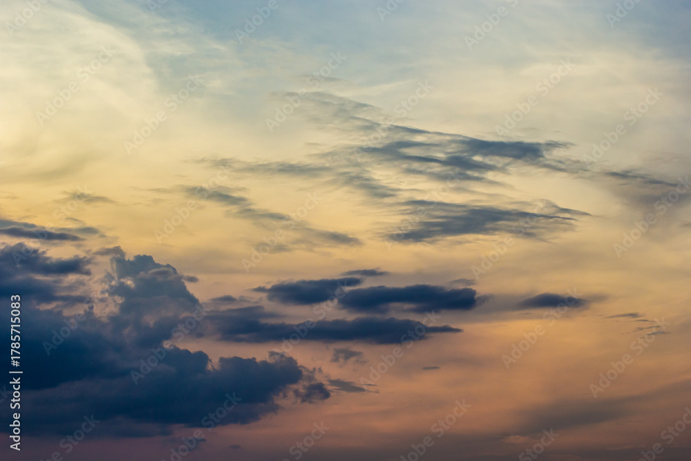 Fototapeta premium The background of beautiful sky, colorful of sky