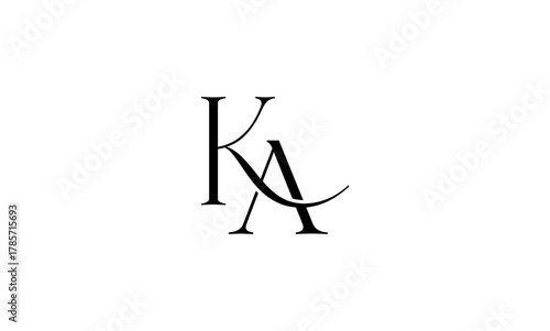 KA initial letters, monogram logo
