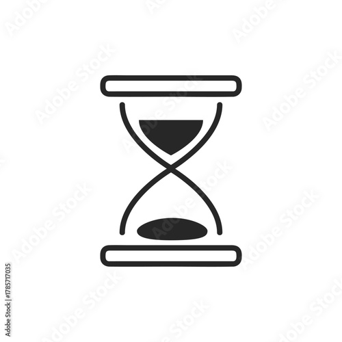 シンプルな砂時計のアイコン