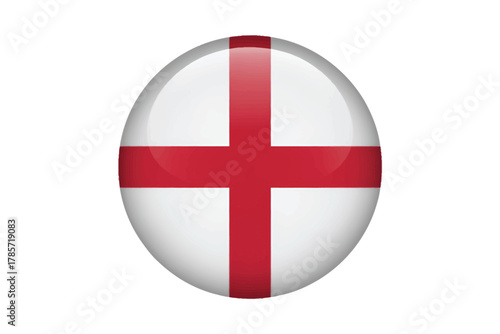 Free Download England flag icon glossy button with English national symbol isolated on white background - GFXLoad