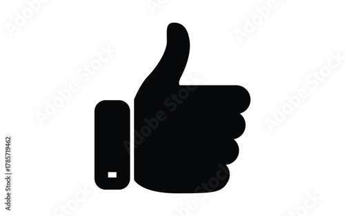Thumbs Up Icon Symbolizing Approval, Agreement, and Positive Feedback