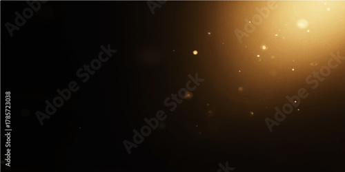 Bright spotlight on a dark stage with abstract blue light rays and glow effects