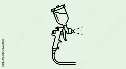 Air Paint Spray Gun Tool Icon
