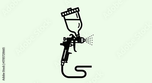 Air Paint Spray Gun Tool Icon