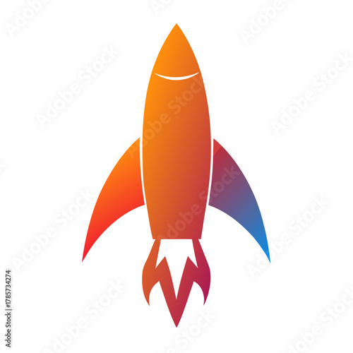 Orange Blue Rocket - Dynamic Progress