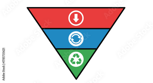 Visualize conversion funnel stages with this modern triangle diagram Free Download Visualize conversion funnel stages with this modern triangle diagram - GFXLoad