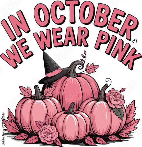 Breast Cancer Awareness Halloween T-Shirt Design Bundle | Save the Boo Bees, In October We Wear Pink, I’m a Survivor & Fight Cancer Graphics