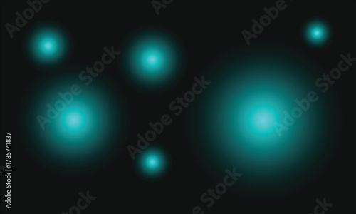Glowing teal orbs shimmer against dark plain backdrop