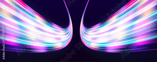 Pink-purple glowing threads form a digital mesh on a transparent PNG background. Polygonal nodes highlight smart network connections. Suitable for tech, AI, or futuristic visuals.