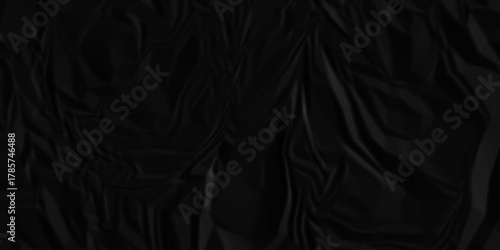 Paper texture background, Old paper background ripple soft black pattern wave crumple. Crushed and creased soft paper. Abstract wrinkle effect grunge and rough backdrop vintage page.	
