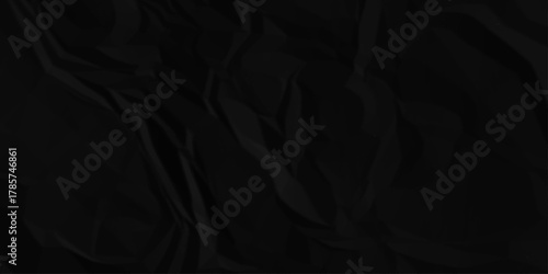 Paper texture background, Old paper background ripple soft black pattern wave crumple. Crushed and creased soft paper. Abstract wrinkle effect grunge and rough backdrop vintage page.	
