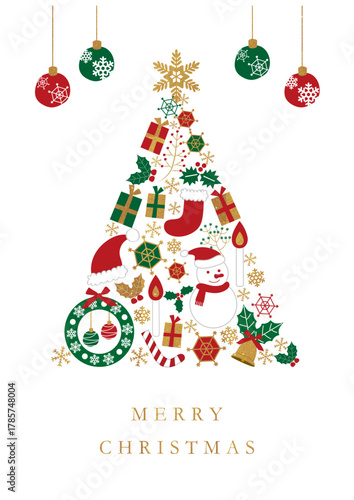 クリスマスツリー背景