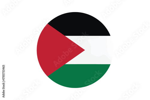 Palestinian flag icon a simple flat vector design isolated on white background