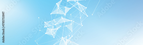 Digital tech network connection dots background. Abstract background with plexus lines. Geometric background with abstract mesh