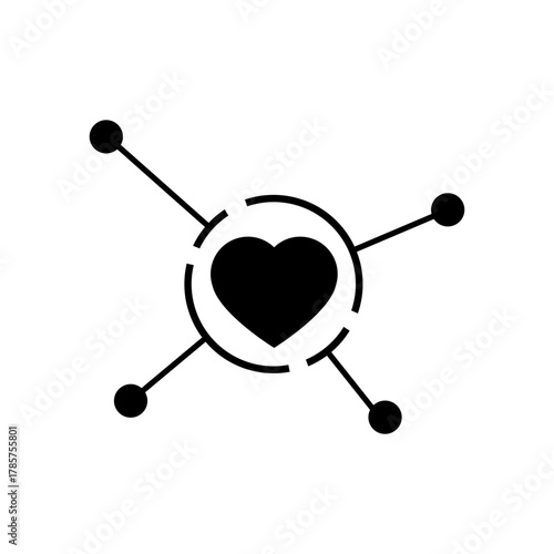 Volunteer icon vector. Community service  illustration sign. helping symbol. donation logo.