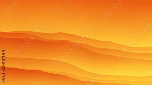Orange and yellow gradient wave animation background video 