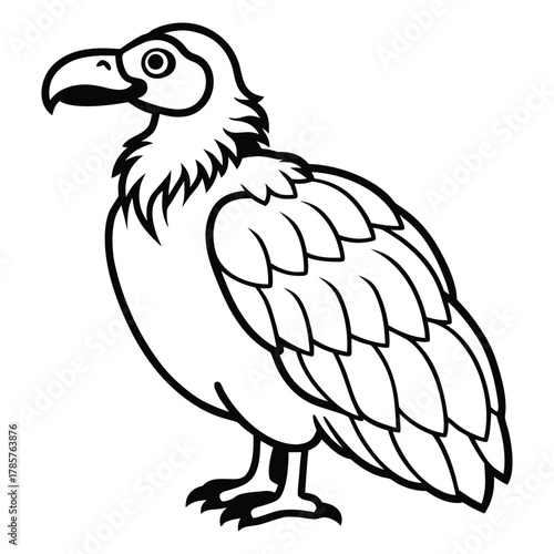 Bold parrot sitting vector illustration — representing tropical beauty and colorfulness in minimalist form.