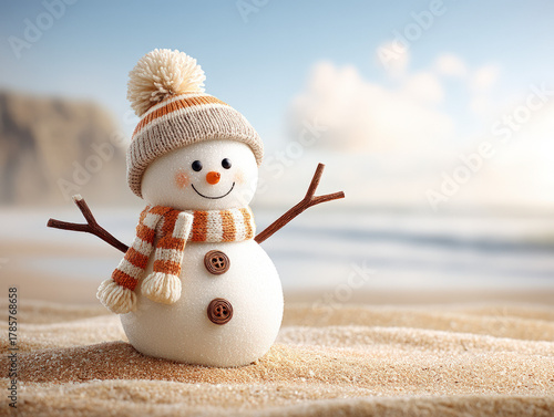 beach snowman