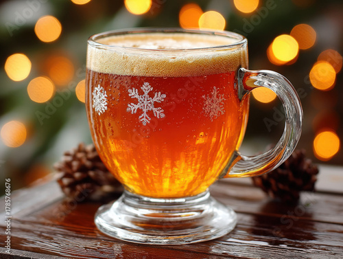 beer in the snow