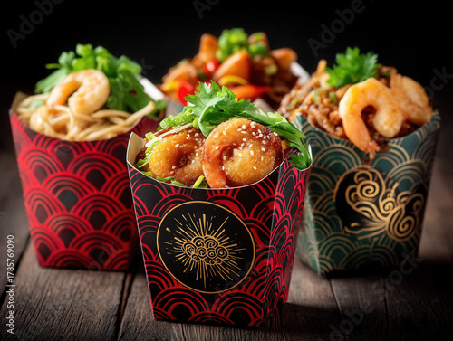 Chinese food take out box